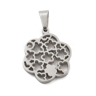 304 Stainless Steel Pendants STAS-F313-14P-1