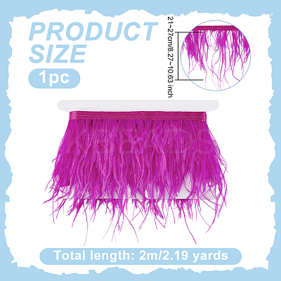 2M Fashion Ostrich Feather Trimming DIY-OC0013-52D-1