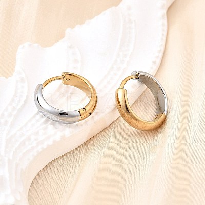304 Stainless Steel Hoop Earrings LS-EJEW-Z123-01B-GP-1