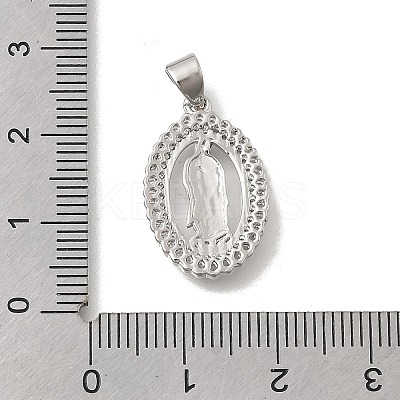 Brass Micro Pave Cubic Zirconia Pendants KK-D431-040P-1