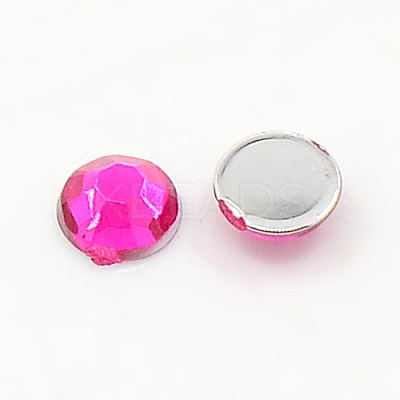 Imitation Taiwan Acrylic Rhinestone Flat Back Cabochons GACR-A002-10mm-M-1