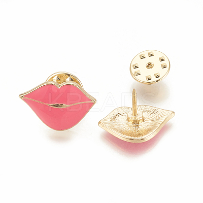 Eco-Friendly Zinc Alloy Enamel Brooches JEWB-N003-06-1