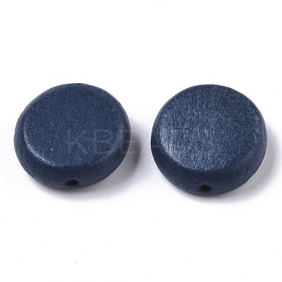 Painted Natural Wood Beads WOOD-R265-11A-1