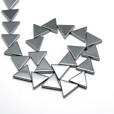 Non-magnetic Synthetic Hematite Triangle Beads Strands G-F161-43-1