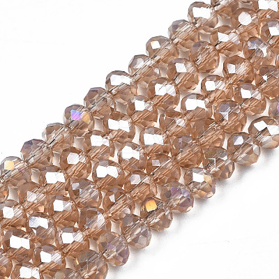 Electroplate Glass Beads Strands LS-EGLA-A034-T4mm-B24-1