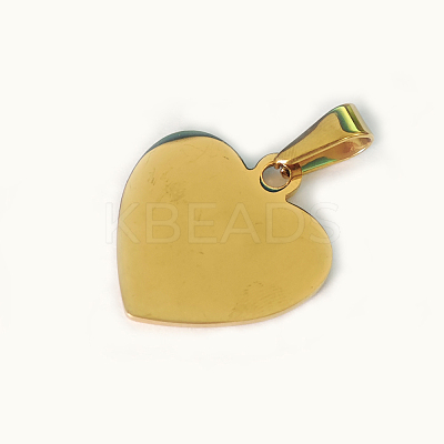 304 Stainless Steel Pendants Ion Plating(IP) STAS-I135-12G-1