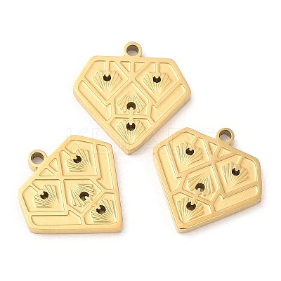 Ion Plating(IP) 316L Surgical Stainless Steel Charms STAS-D078-32G-1