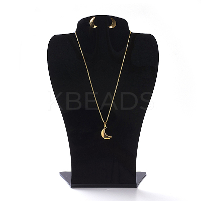 Organic Glass Necklace Displays NDIS-P002-01B-L-1