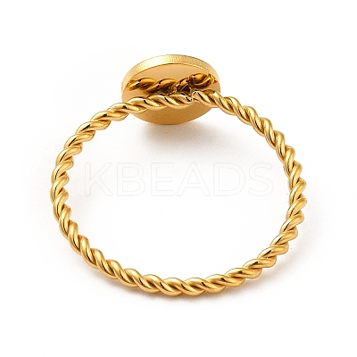 304 Stainless Steel Signet Finger Ring RJEW-P036-01G-E-1