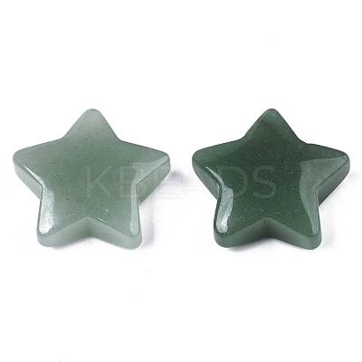 Natural Green Aventurine Star Shaped Worry Stones G-T132-002A-07-1