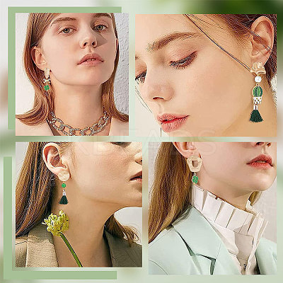 12Pcs 6 Style Brass Stud Earring Findings KK-BBC0007-01-1