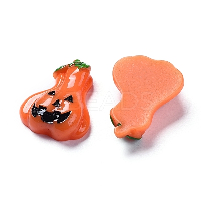 Halloween Theme Opaque Resin Cabochons X-RESI-D0003-18-1