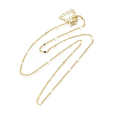 2MM Brass Star Twisted Chain Necklaces NJEW-M108-36G-1