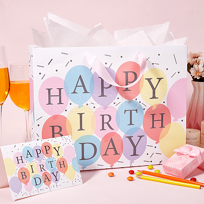 1 Set Paper Tote Bags with Handles CARB-SP0001-01G-1