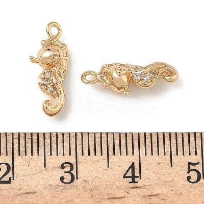 Ocean Style Brass Micro Pave Cubic Zirconia Pendants KK-A280-01A-G-1