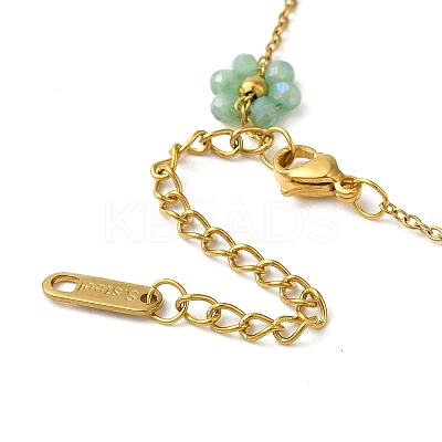 304 Stainless Steel Cable Chain Bracelets BJEW-K259-01G-1