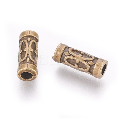 Tibetan Style Alloy Tube Beads MLF0843Y-1