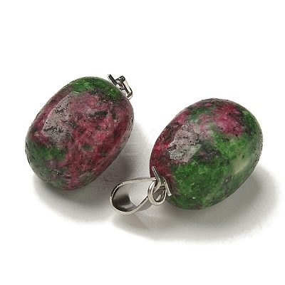 Dyed Natural Marble Pendants G-Z067-03P-05-1