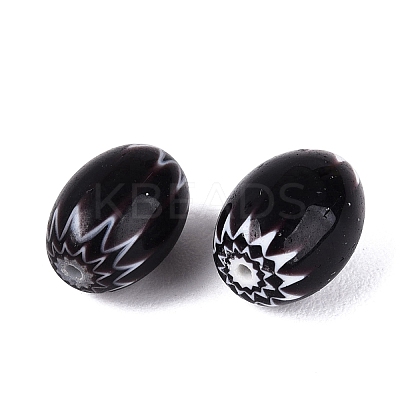 Handmade Millefiori Glass Barrel Beads LS-LA-N002-02B-1