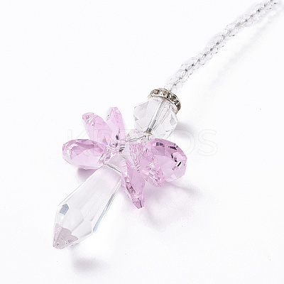Crystal Fairy Beaded Wall Hanging Decoration Pendant Decoration LS-HJEW-G019-02C-1