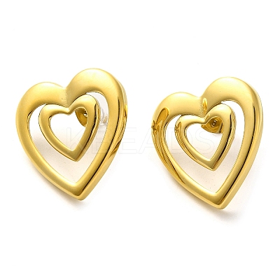 304 Stainless Steel Stud Earrings EJEW-D104-03G-1