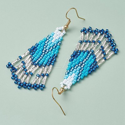 3Pair 304 Stainless Steel Boho Dangle Earrings EJEW-MZ00264-02-1