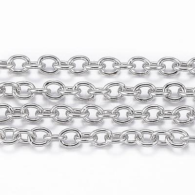 Tarnish Resistant 304 Stainless Steel Cable Chains CHS-H009-04P-1
