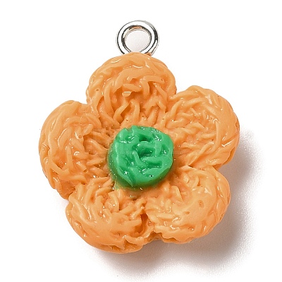 Opaque Resin Pendants RESI-L038-01P-04-1