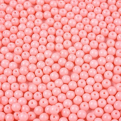 Opaque Baking Paint Glass Beads DGLA-T004-02G-1