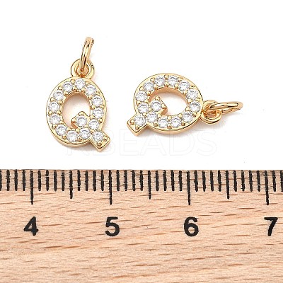 SHEGRACE Brass Micro Pave Clear Cubic Zirconia Pendants XGRQ29939-394G-Q-1