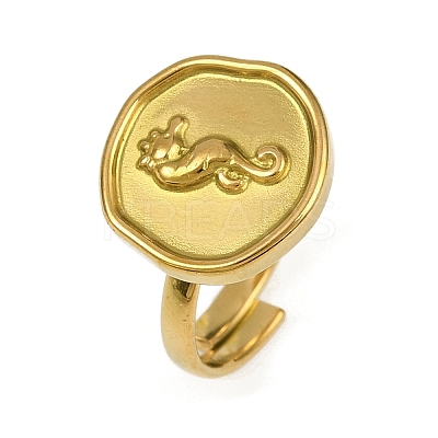 Golden 304 Stainless Steel Finger Rings RJEW-H254-08B-G-1