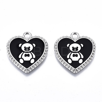 Eco-Friendly Alloy Enamel Pendants ENAM-Q437-042P-01-NR-1