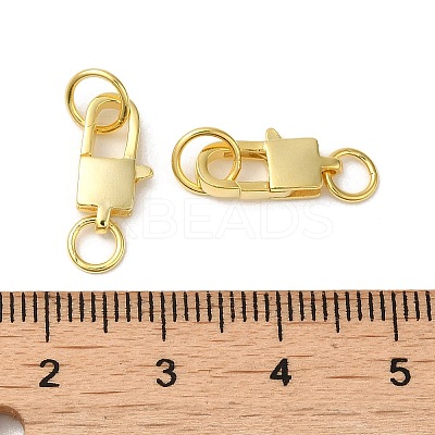 925 Sterling Silver Lobster Claw Clasps with Jump Rings STER-D006-24G-1