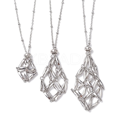 Non-Tarnish 3Pcs 3 Styles 304 Stainless Steel Necklace Makings NJEW-JN04899-01-1