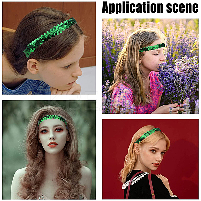 Wide Stretch Sparkling Headband OHAR-WH0001-07B-1
