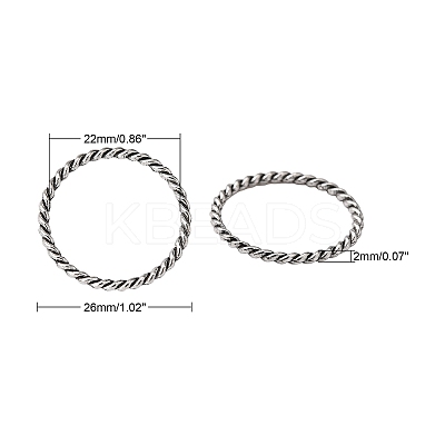 Alloy Linking Rings LS-EA8631Y-1