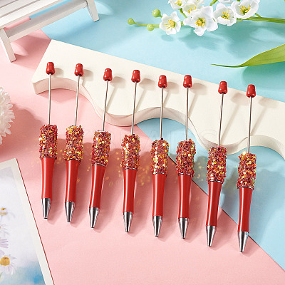 8Pcs Star Sequin Ball-Point Pen FIND-TA0006-15C-1