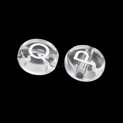 Transparent Acrylic European Beads MACR-K365-02B-06-1