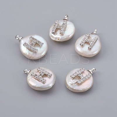 Natural Cultured Freshwater Pearl Pendants PEAR-F008-30P-H-1