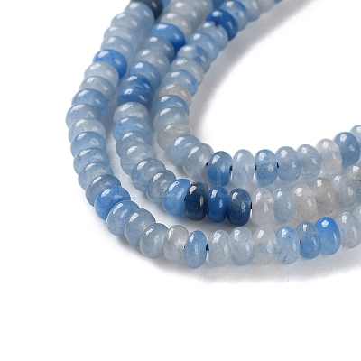 Natural Blue Aventurine(Dyed & Heated) Beads Strands G-K343-C32-01-1