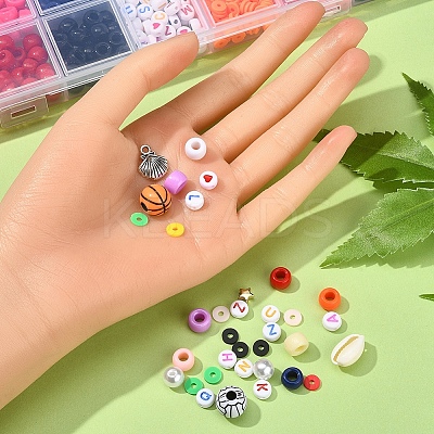 DIY Heishi & Barrel Beads Jewelry Set Making Kit DIY-YW0005-46-1