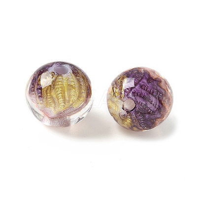 Two Tone Transparent Acrylic Beads OACR-D304-02I-1