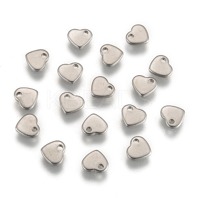 Tarnish Resistant Handmade Gifts Ideas for Valentines Day 304 Stainless Steel Stamping Blank Tag Pendants STAS-Q073-1