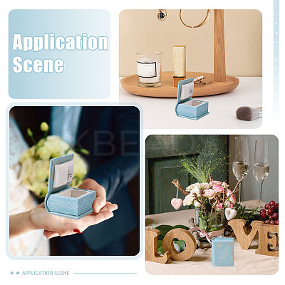 Book Shaped PU Leather Tie Clip Storage Boxes CON-CA0001-034B-1