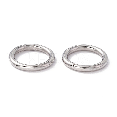Non-Tarnish 304 Stainless Steel Open Jump Rings STAS-C040-01F-P-1