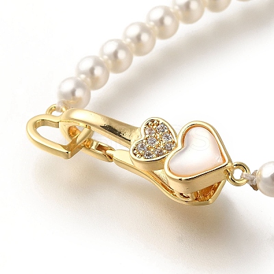 Brass Micro Pave Clear Cubic Zirconia Fold Over Clasps KK-H480-37P-1