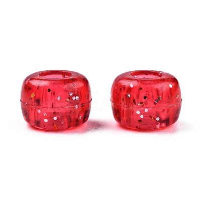 Transparent Acrylic European Beads TACR-T010-002-1