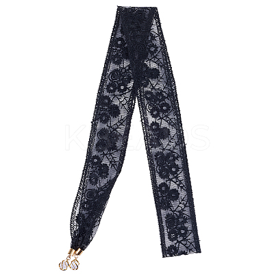 1Pc Cotton Polyester Lace Headbands for Women AJEW-CY0001-73C-1