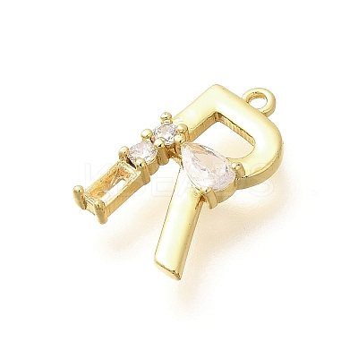 Brass Micro Pave Cubic Zirconia Pendants KK-M310-01G-18-1