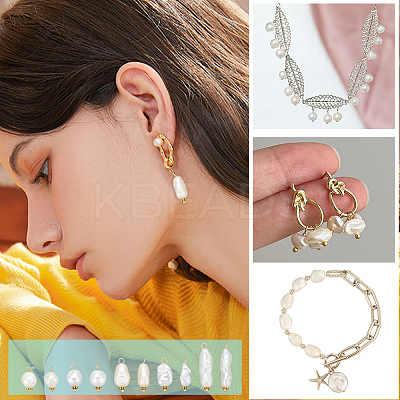 ABS Imitation Pearl Acrylic Pendant PALLOY-PH01626-1